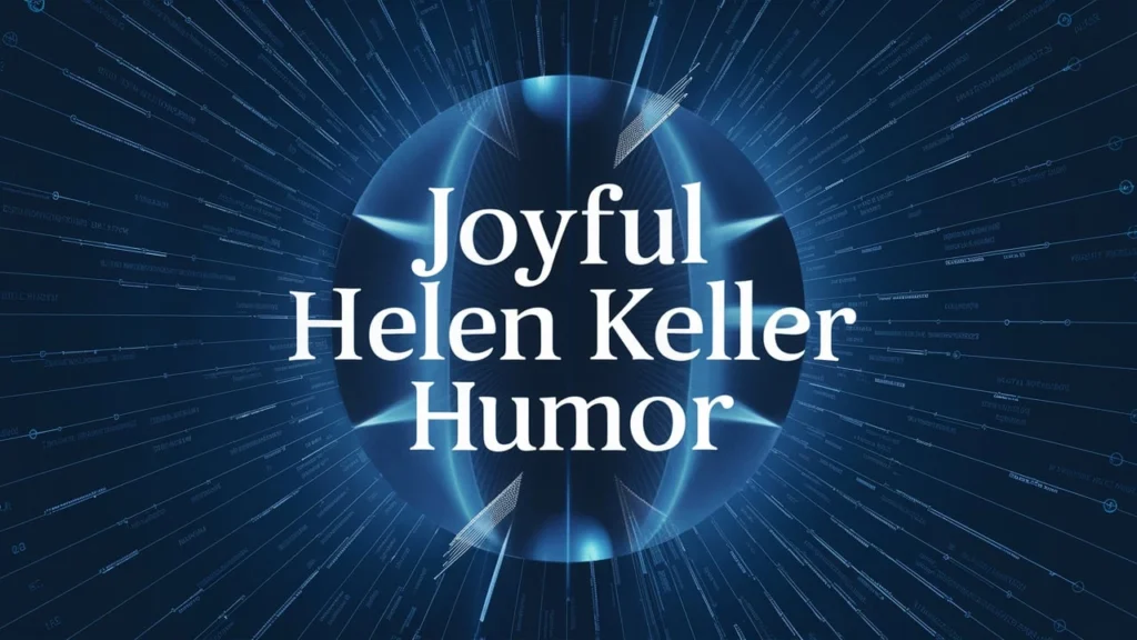 Joyful Helen Keller Humor