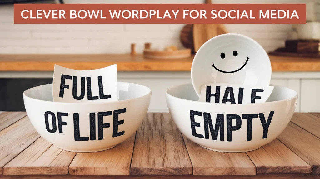 Clever Bowl Wordplay for Social Media