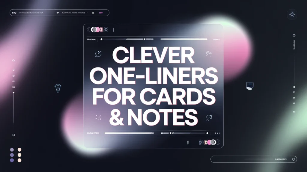 Clever One-Liners for Cards & Notes