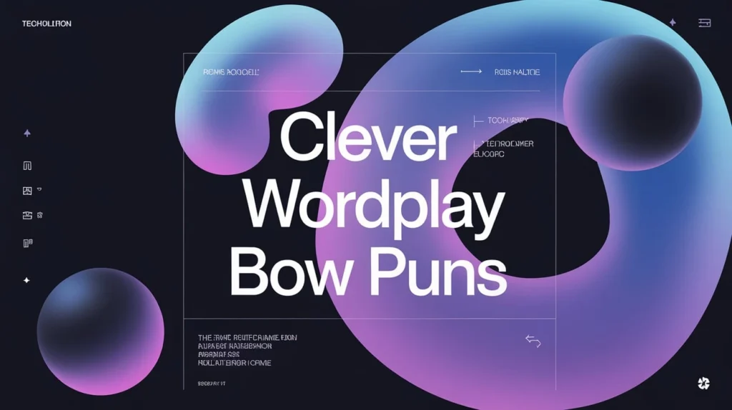 Clever Wordplay Bow Puns