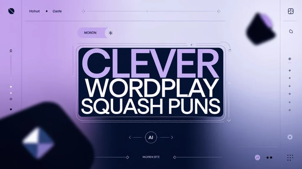 Clever Wordplay Squash Puns