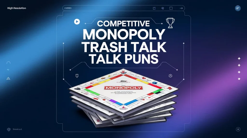 Competitive Monopoly Trash Talk Puns