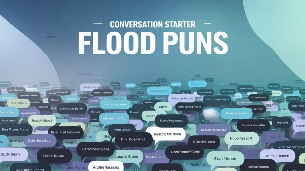 Conversation Starter Flood Puns