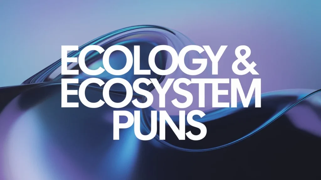 Ecology & Ecosystem Puns