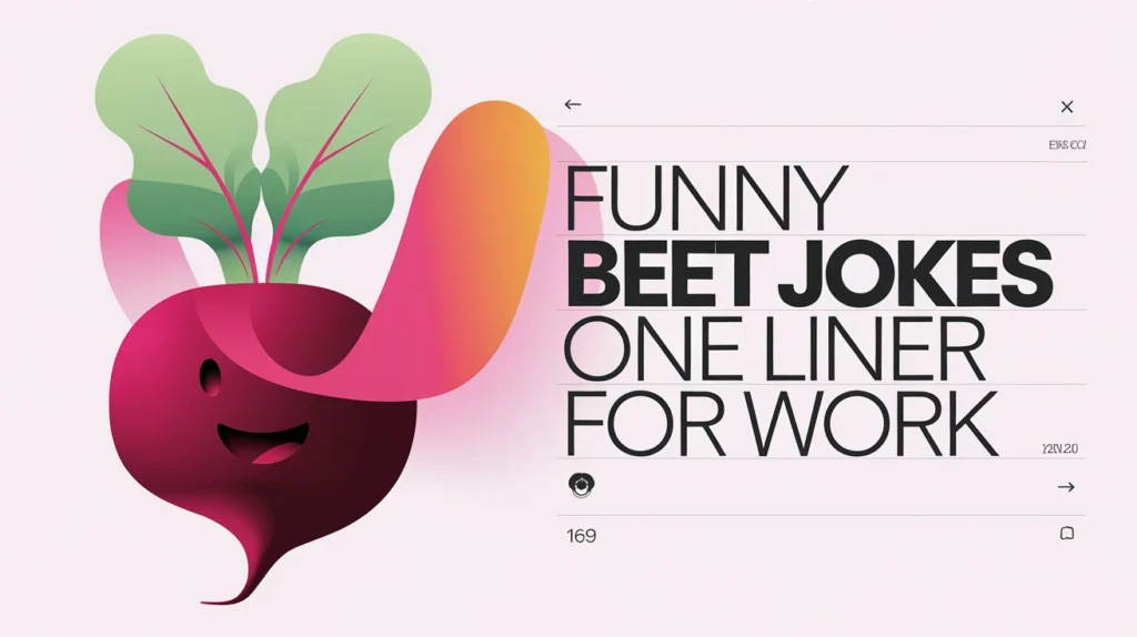 Funny Beet Jokes One Liner for Work