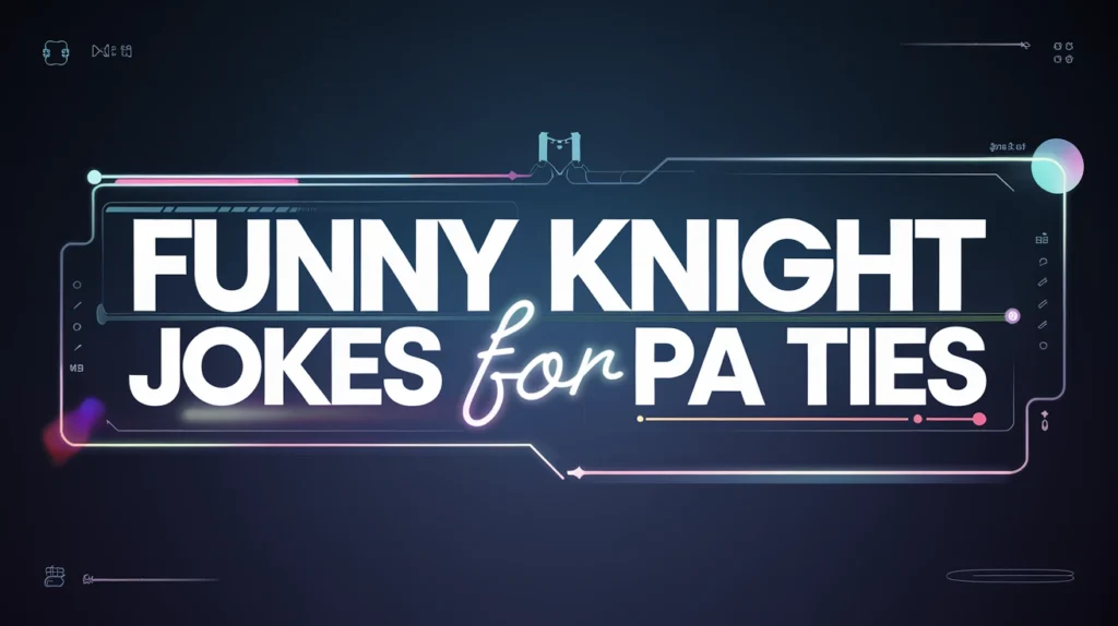 Funny Knight Jokes for Parties