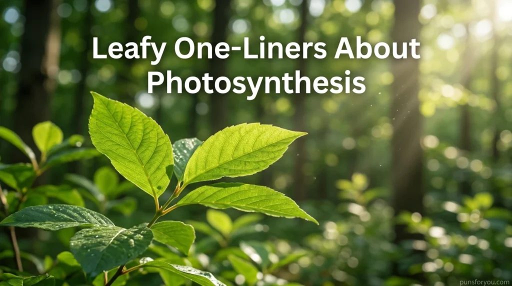 Leafy One-Liners About Photosynthesis