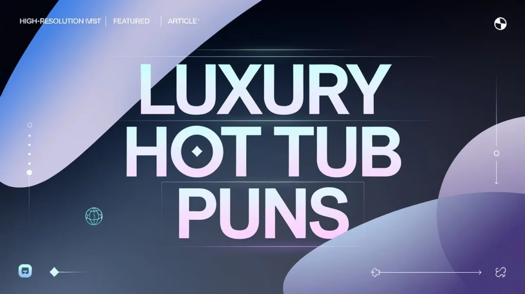 Luxury Hot Tub Puns