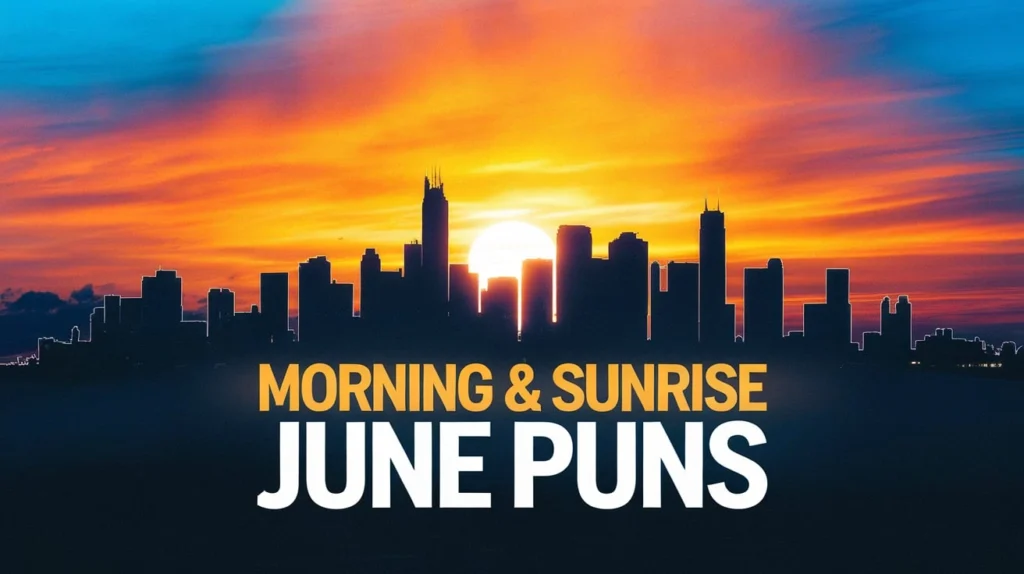 Morning & Sunrise June Puns