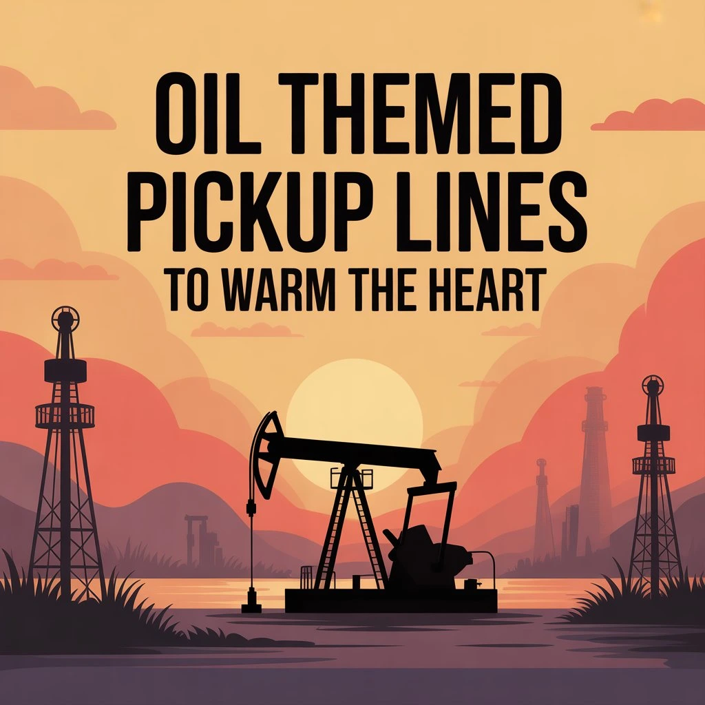 Oil Themed Pickup Lines to Warm the Heart