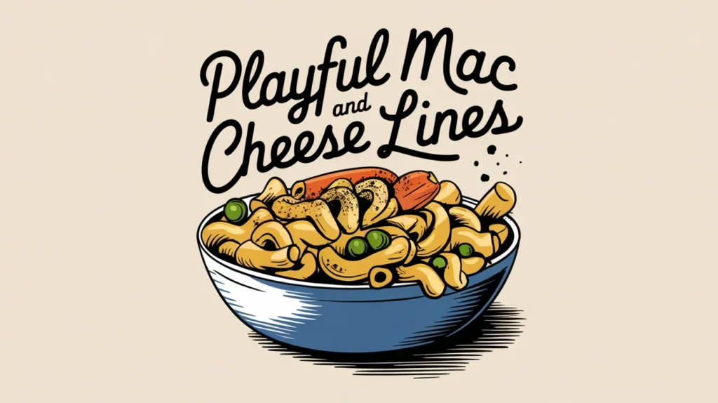Playful Mac and Cheese Lines