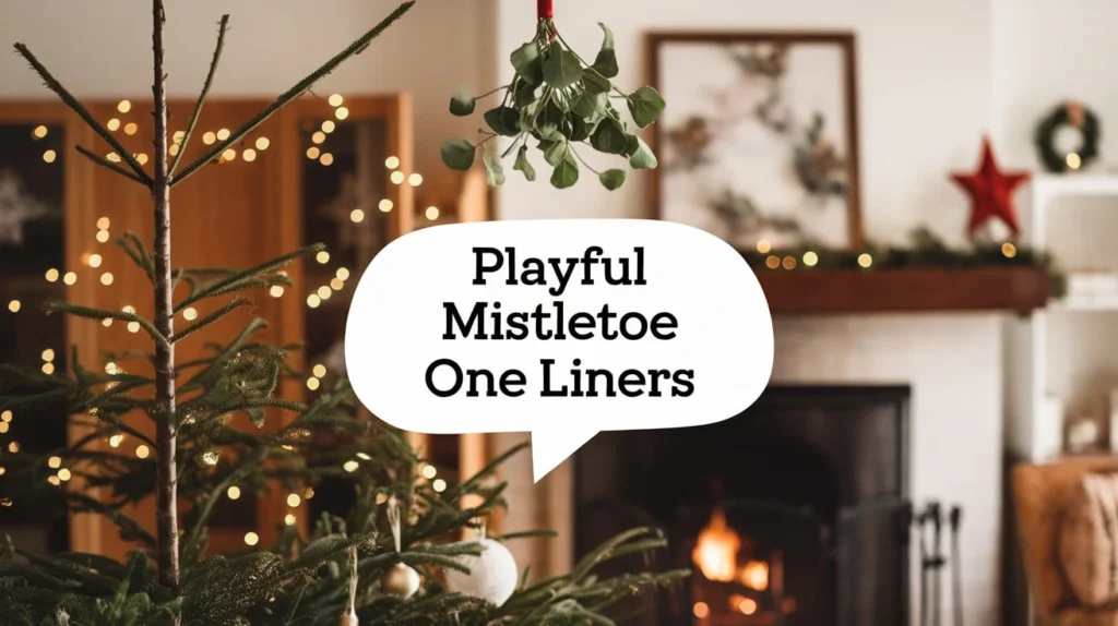 Playful Mistletoe One Liners