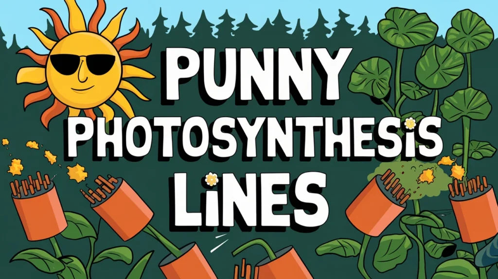 Punny Photosynthesis Lines