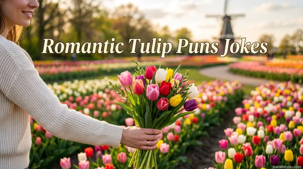 Romantic Tulip Puns Jokes