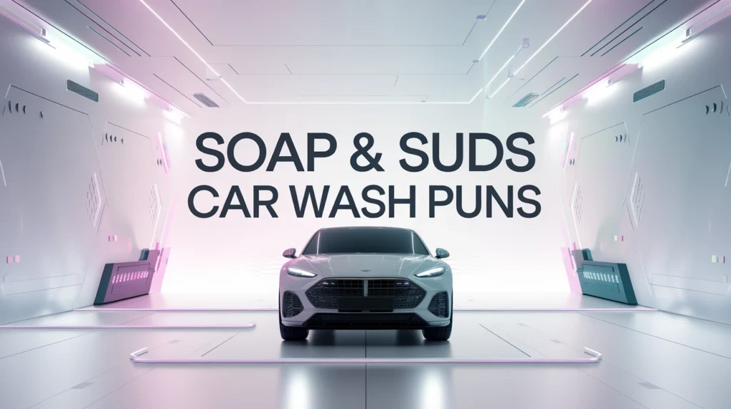 Soap & Suds Car Wash Puns