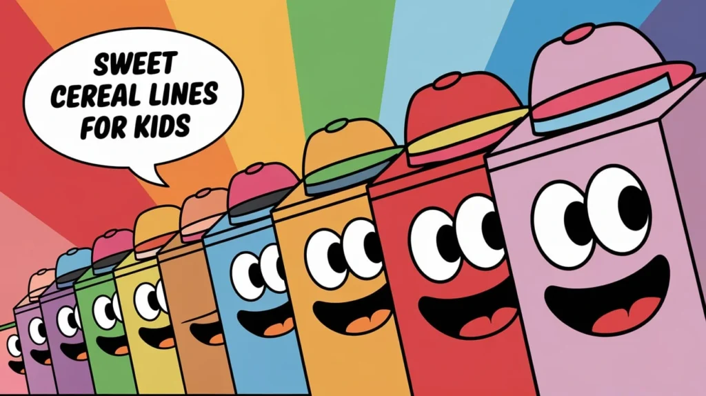 Sweet Cereal Lines for Kids