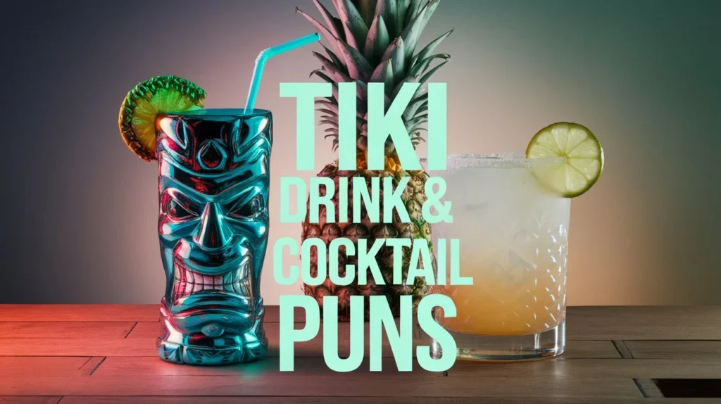 Tiki Drink & Cocktail Puns