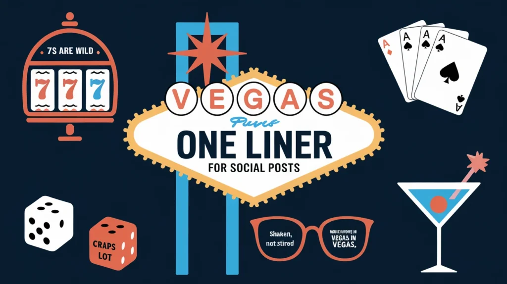 Vegas Puns One Liner for Social Posts