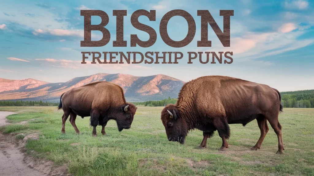 Bison Friendship Puns