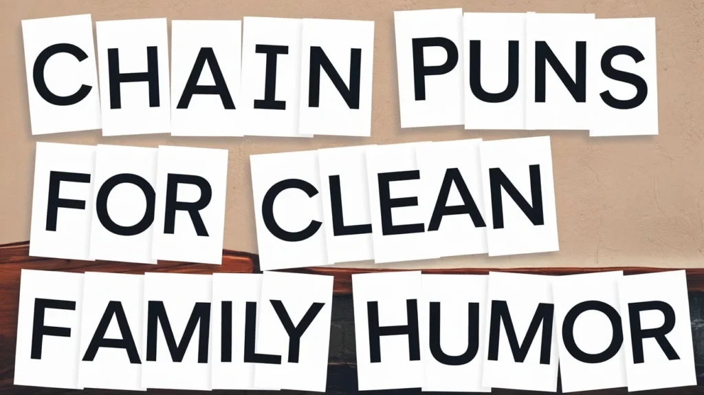 Chain Puns for Clean Family Humor
