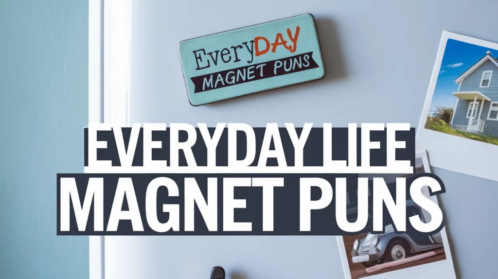 Everyday Life Magnet Puns