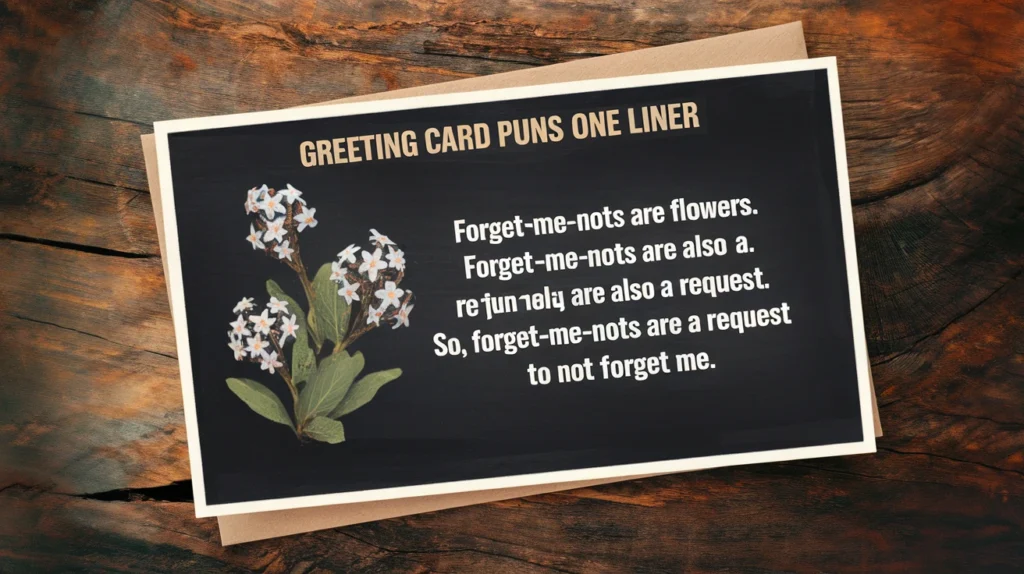 Greeting Card Puns One Liner