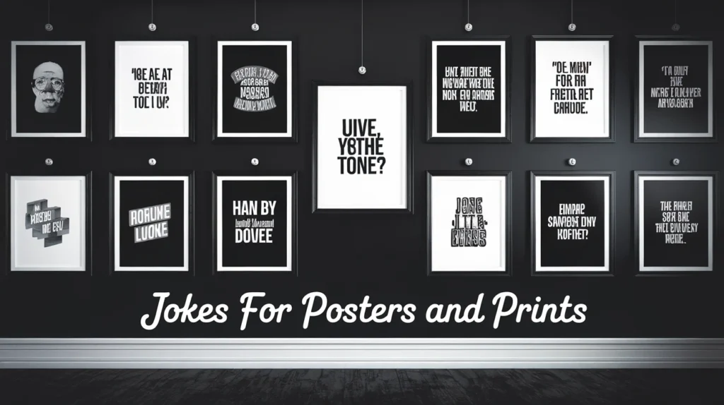Jokes for Posters and Prints