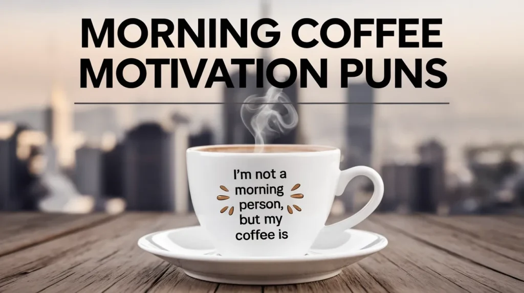 Morning Coffee Motivation Puns