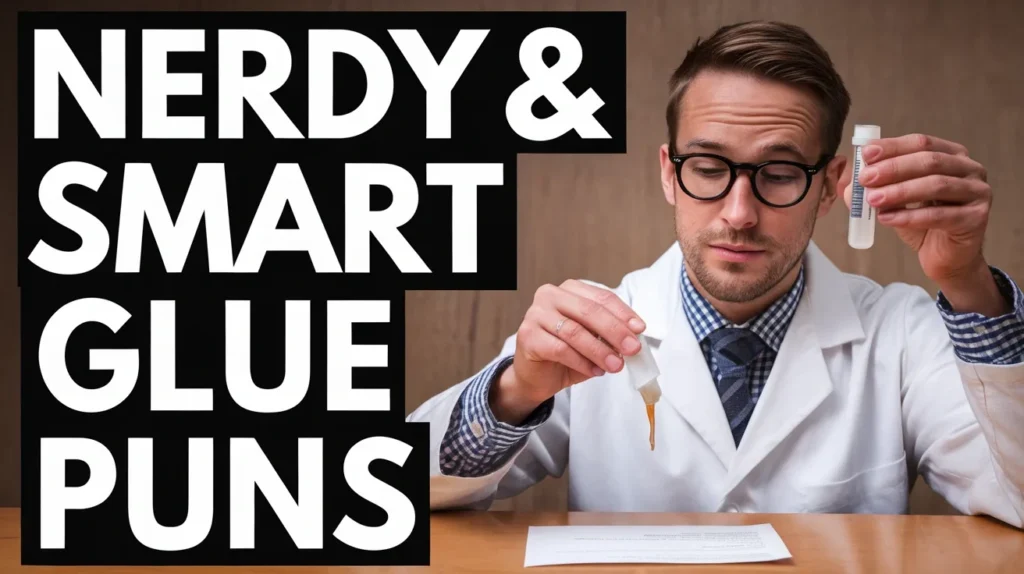 Nerdy & Smart Glue Puns