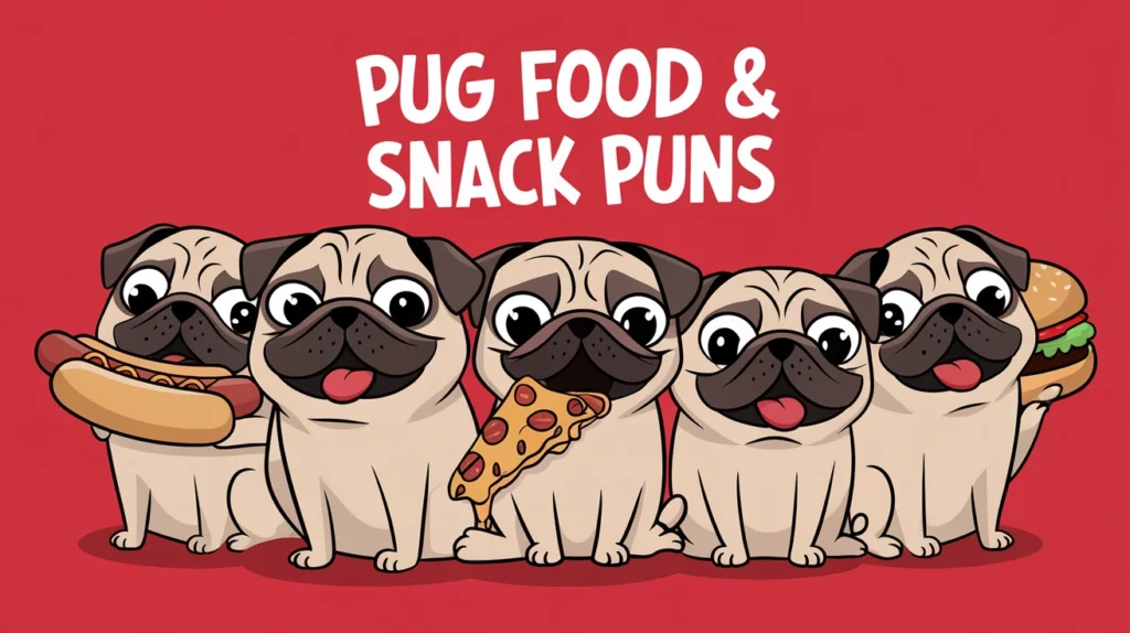 Pug Food & Snack Puns