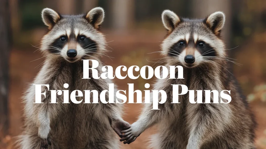 Raccoon Friendship Puns