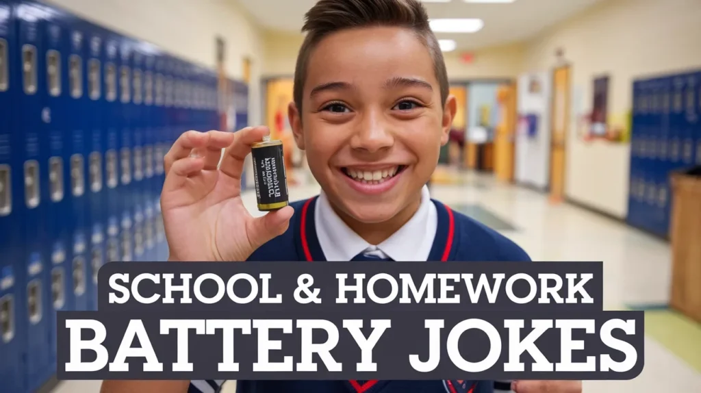 School & Homework Battery Jokes