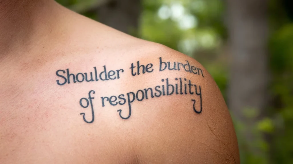 Shoulder Puns About Responsibility and Burden
