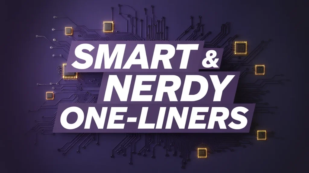 Smart & Nerdy One‑Liners