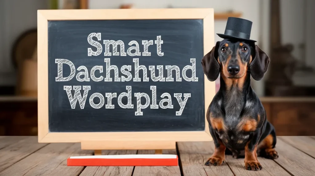 Smart Dachshund Wordplay
