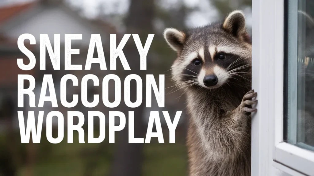 Sneaky Raccoon Wordplay