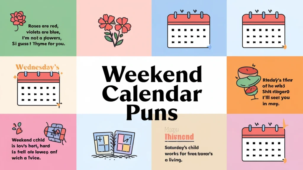 Weekend Calendar Puns