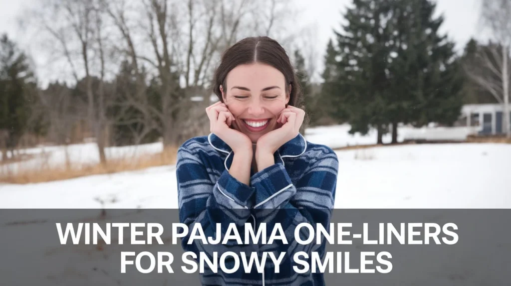Winter Pajama One-Liners for Snowy Smiles