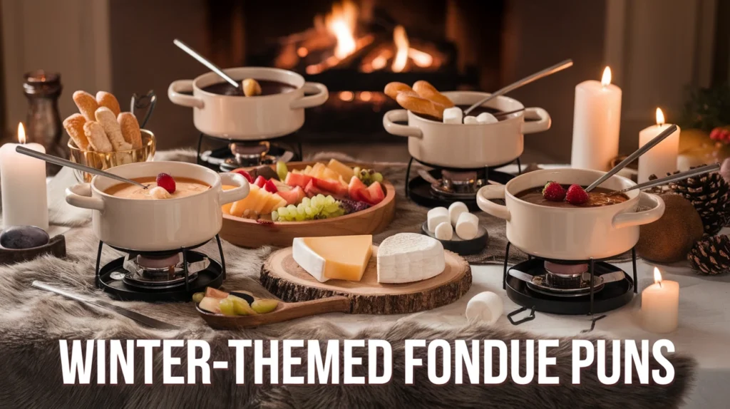 Winter-Themed Fondue Puns