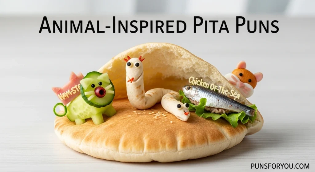 Animal-Inspired Pita Puns
