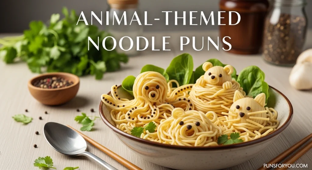 Animal-Themed Noodle Puns