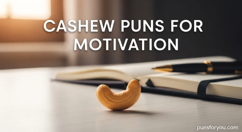 Cashew Puns for Motivation