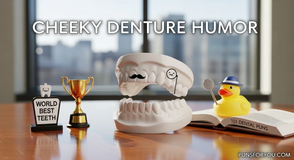 Cheeky Denture Humor