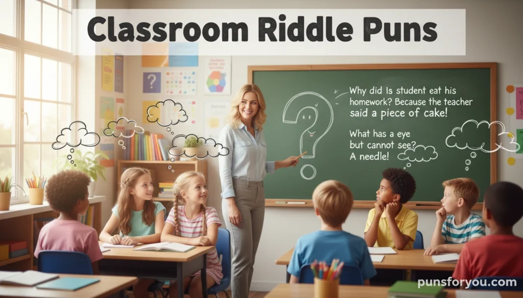 Classroom Riddle Puns