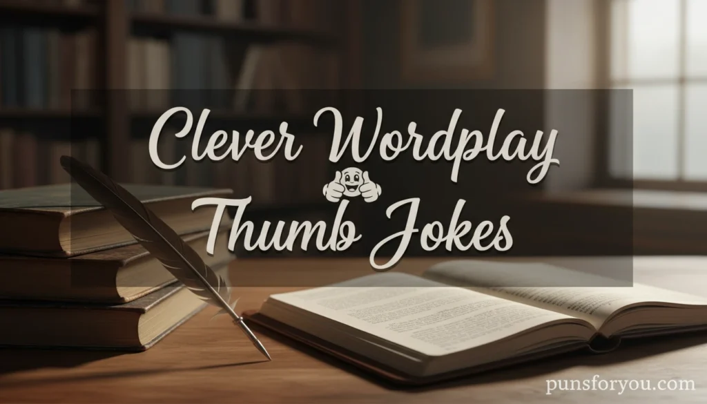 Clever Wordplay Thumb Jokes