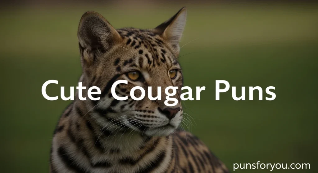 Cute Cougar Puns