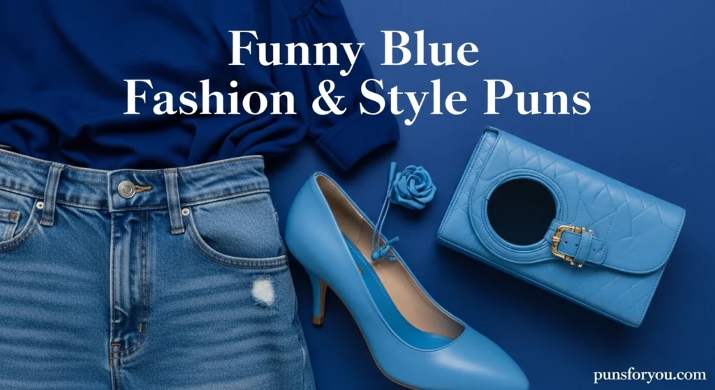 Funny Blue Fashion & Style Puns