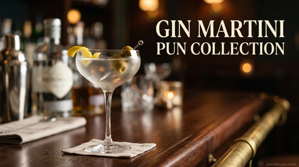 Gin Martini Pun Collection