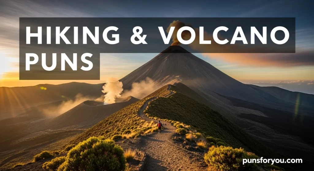 Hiking & Volcano Puns