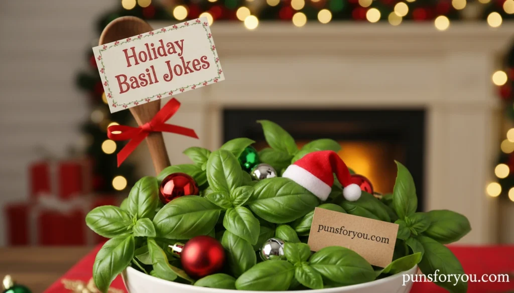 Holiday Basil Jokes